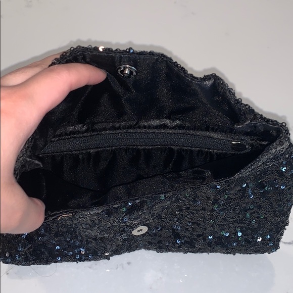 Victoria Secret’s Black Sequin Clutch - Picture 5 of 5